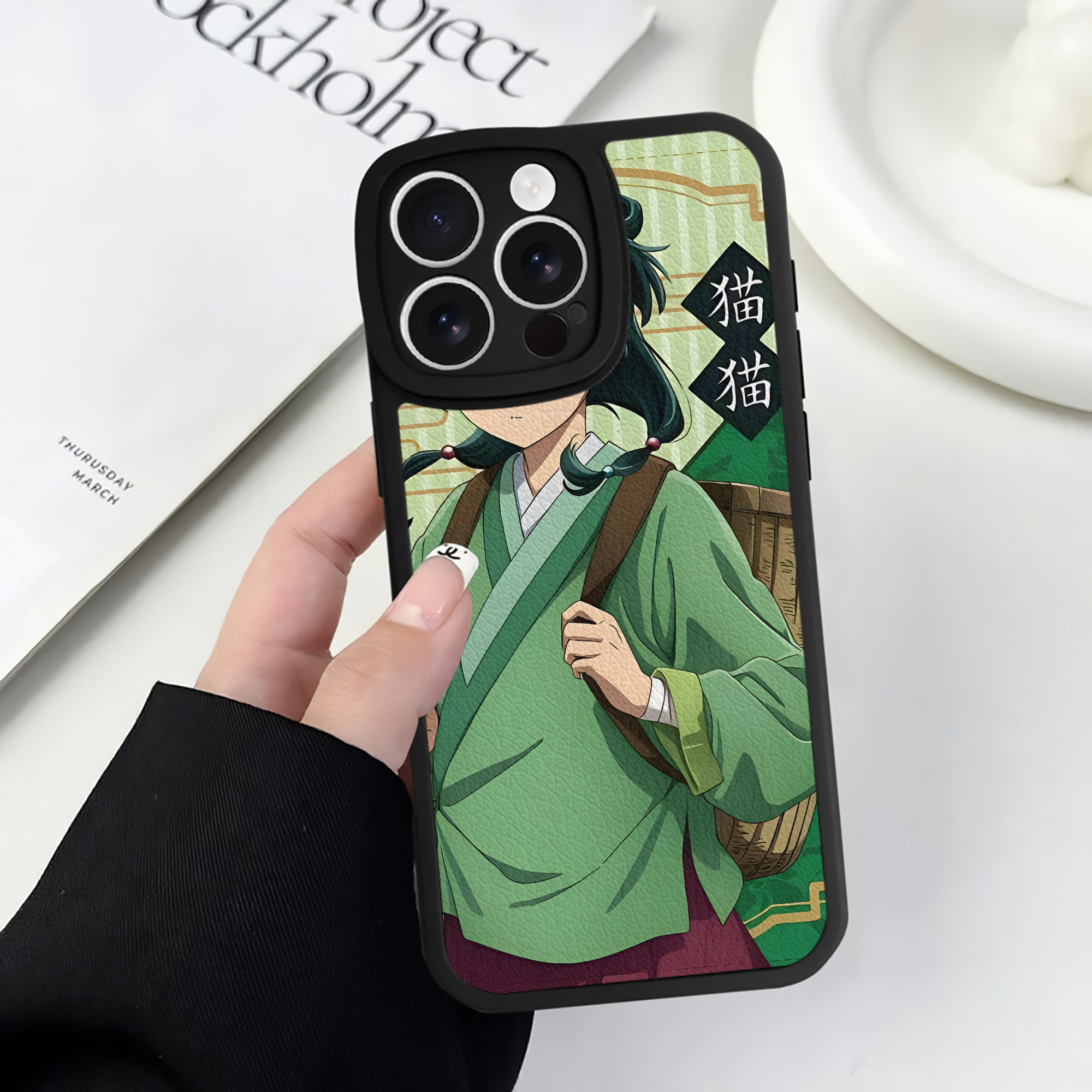 薬屋のひとりごと The Apothecary Diaries 【iPhone 16シリーズ対応】シリコンスマホケース（レザー調） 材質：シリコン